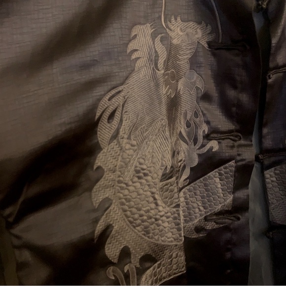 Ya Li XXXL Silky Jacket Blouse Kimono‎ Long Sleeve Chinese Style Embroidered - Picture 9 of 11